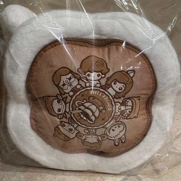 NWT POP MART Popbean Coffee Factory Blanket & Pillow Set Labubu - Picture 9 of 9